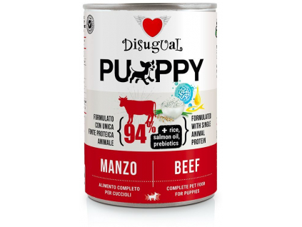 Disugual Dog Single Protein Puppy Hovězí konzerva 400g z kategorie Chovatelské potřeby a krmiva pro psy > Krmiva pro psy > Konzervy pro psy