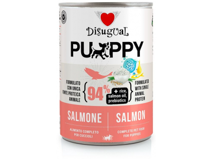 Disugual Dog Single Protein Puppy Losos konzerva 400g z kategorie Chovatelské potřeby a krmiva pro psy > Krmiva pro psy > Konzervy pro psy