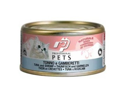 Professional Pets Naturale Cat konzerva tuňák a krevety 70g z kategorie Chovatelské potřeby a krmiva pro kočky > Krmivo a pamlsky pro kočky > Konzervy pro kočky