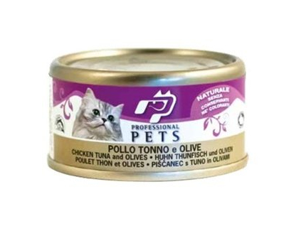 Professional Pets Naturale Cat konzerva kuře, tuňák a olivy 70g z kategorie Chovatelské potřeby a krmiva pro kočky > Krmivo a pamlsky pro kočky > Konzervy pro kočky