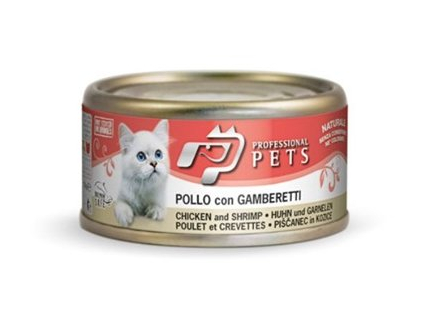 Professional Pets Naturale Cat konzerva kuře, krevety 70g z kategorie Chovatelské potřeby a krmiva pro kočky > Krmivo a pamlsky pro kočky > Konzervy pro kočky