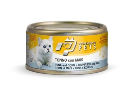 Professional Pets Naturale Cat konzerva tuňák, kukuřice 70g z kategorie Chovatelské potřeby a krmiva pro kočky > Krmivo a pamlsky pro kočky > Konzervy pro kočky