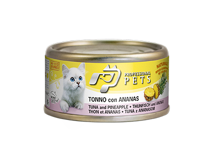 Professional Pets Naturale Cat konzerva tuňák, ananas 70g z kategorie Chovatelské potřeby a krmiva pro kočky > Krmivo a pamlsky pro kočky > Konzervy pro kočky