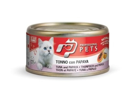 Professional Pets Naturale Cat konzerva tuňák, papája 70g z kategorie Chovatelské potřeby a krmiva pro kočky > Krmivo a pamlsky pro kočky > Konzervy pro kočky