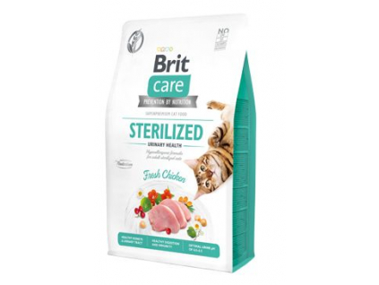 Brit Care Cat Grain-Free Sterilized Urinary Health 2kg z kategorie Chovatelské potřeby a krmiva pro kočky > Krmivo a pamlsky pro kočky > Granule pro kočky