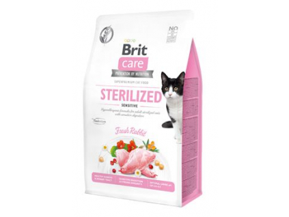 Brit Care Cat Grain-Free Sterilized Sensitive 400 g z kategorie Chovatelské potřeby a krmiva pro kočky > Krmivo a pamlsky pro kočky > Granule pro kočky