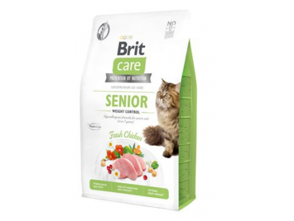 Brit Care Cat Grain-Free Senior Weight Control 2kg z kategorie Chovatelské potřeby a krmiva pro kočky > Krmivo a pamlsky pro kočky > Granule pro kočky