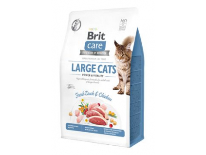 Brit Care Cat Grain-Free Large cats Power & Vitality 400 g z kategorie Chovatelské potřeby a krmiva pro kočky > Krmivo a pamlsky pro kočky > Granule pro kočky
