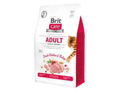 Brit Care Cat Grain-Free Adult Activity Support 400 g z kategorie Chovatelské potřeby a krmiva pro kočky > Krmivo a pamlsky pro kočky > Granule pro kočky