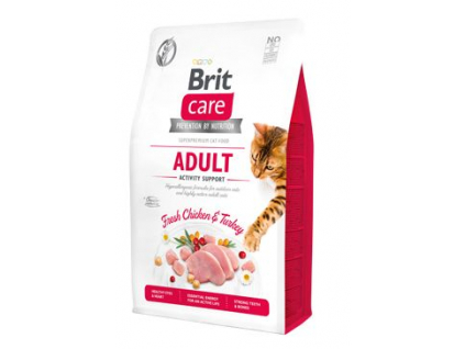 Brit Care Cat Grain-Free Adult Activity Support 2kg z kategorie Chovatelské potřeby a krmiva pro kočky > Krmivo a pamlsky pro kočky > Granule pro kočky