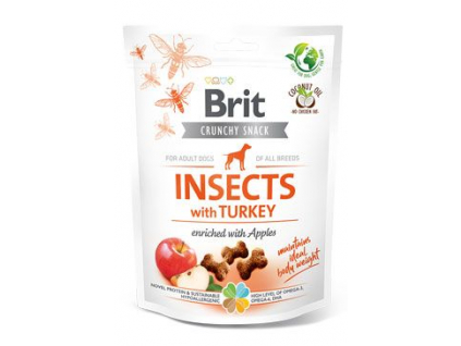 Brit Care Dog Insects with Turkey Apples funkční pamlsky 200g z kategorie Chovatelské potřeby a krmiva pro psy > Pamlsky pro psy > Funkční pamlsky pro psy