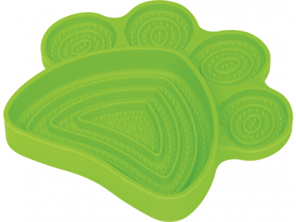 Nobby lízací podložka Paw zelená 21 x 19 cm z kategorie Chovatelské potřeby a krmiva pro psy > Misky a dávkovače pro psy > protihltací a lízací misky pro psy