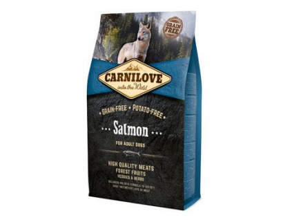Carnilove Dog Salmon for Adult 4kg z kategorie Chovatelské potřeby a krmiva pro psy > Krmiva pro psy > Granule pro psy