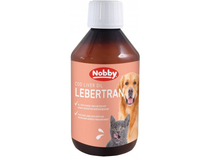 Nobby Olej z tresčích jater 100g z kategorie Chovatelské potřeby a krmiva pro psy > Vitamíny a léčiva pro psy > Doplňkové oleje pro psy