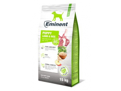 Eminent Dog Puppy Lamb&Rice 15kg z kategorie Chovatelské potřeby a krmiva pro psy > Krmiva pro psy > Granule pro psy