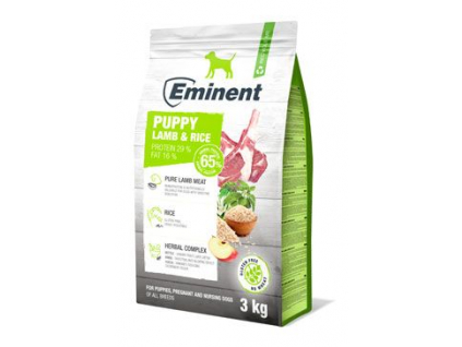 Eminent Dog Puppy Lamb&Rice 3kg z kategorie Chovatelské potřeby a krmiva pro psy > Krmiva pro psy > Granule pro psy