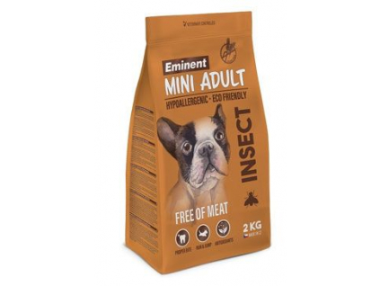 Eminent Dog Adult Mini Insect 2kg z kategorie Chovatelské potřeby a krmiva pro psy > Krmiva pro psy > Granule pro psy