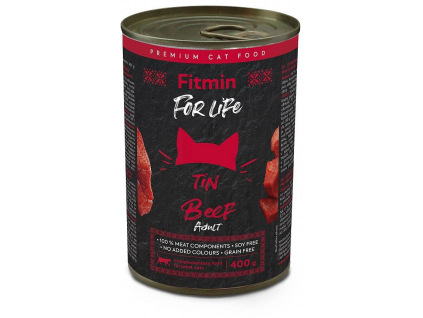 Fitmin Cat For Life Adult Beef konzerva hovězí 400g z kategorie Chovatelské potřeby a krmiva pro kočky > Krmivo a pamlsky pro kočky > Konzervy pro kočky