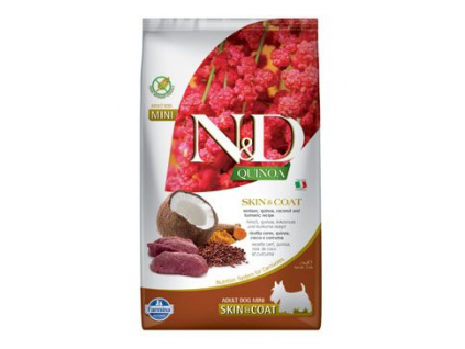 N&D Quinoa DOG Skin & Coat Venison & Coconut Mini 800g z kategorie Chovatelské potřeby a krmiva pro psy > Krmiva pro psy > Granule pro psy