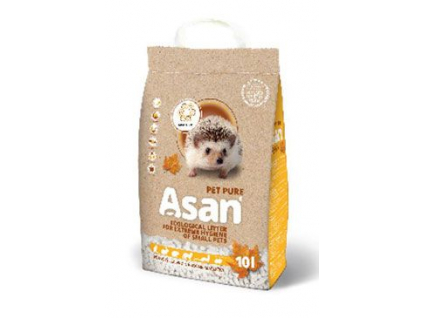 Asan Pet Pure podestýlka 10l 2kg z kategorie Chovatelské potřeby a krmiva pro hlodavce a malá zvířata > Podestýlky a steliva pro hlodavce