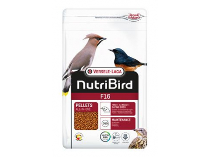 Versele-Laga Nutribird F16 pro plodožravé a hmyzožravé ptáky 800g z kategorie Chovatelské potřeby pro ptáky a papoušky > Krmivo pro papoušky