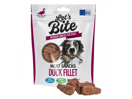 Brit Let's Bite Meat Snacks Duck Fillet pochoutka pro psy 300g z kategorie Chovatelské potřeby a krmiva pro psy > Pamlsky pro psy > Sušená masíčka pro psy