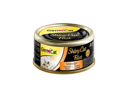 Gimpet ShinyCat filet konzerva pro kočky tuňák s dýní 70g z kategorie Chovatelské potřeby a krmiva pro kočky > Krmivo a pamlsky pro kočky > Konzervy pro kočky