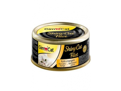 Gimpet ShinyCat filet konzerva pro kočky kuře s mangem 70g z kategorie Chovatelské potřeby a krmiva pro kočky > Krmivo a pamlsky pro kočky > Konzervy pro kočky