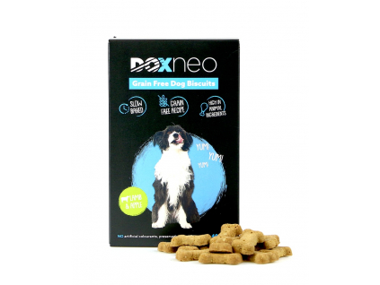 Doxneo pamlsky pro psy jehněčí s jablky 400g z kategorie Chovatelské potřeby a krmiva pro psy > Pamlsky pro psy > Piškoty, sušenky pro psy