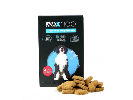 Doxneo pamlsky pro psy krůtí s brusinkami 400g z kategorie Chovatelské potřeby a krmiva pro psy > Pamlsky pro psy > Piškoty, sušenky pro psy