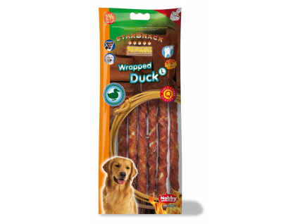 Nobby StarSnack Barbecue Wrapped Duck Large 25cm 128g z kategorie Chovatelské potřeby a krmiva pro psy > Pamlsky pro psy > Žvýkací pamlsky pro psy