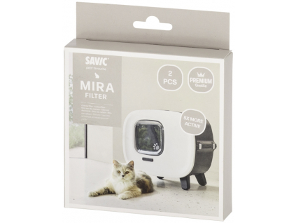 Savic náhradní uhlíkový filtr do toalety MIRA 2ks z kategorie Chovatelské potřeby a krmiva pro kočky > Toalety, steliva pro kočky > Filtry, sáčky do kočičích toalet