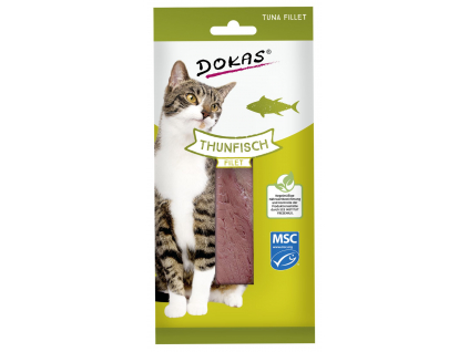 Dokas Filet z tuňáka pochoutka pro kočky 22g z kategorie Chovatelské potřeby a krmiva pro kočky > Krmivo a pamlsky pro kočky > Pamlsky pro kočky