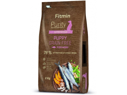 Fitmin dog Purity GF Puppy Fish 2kg z kategorie Chovatelské potřeby a krmiva pro psy > Krmiva pro psy > Granule pro psy