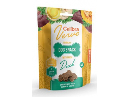 Calibra Dog Verve Crunchy Snack Fresh Duck 150g z kategorie Chovatelské potřeby a krmiva pro psy > Pamlsky pro psy > Piškoty, sušenky pro psy