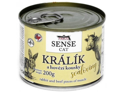 FALCO SENSE CAT králík a hovězí 200g