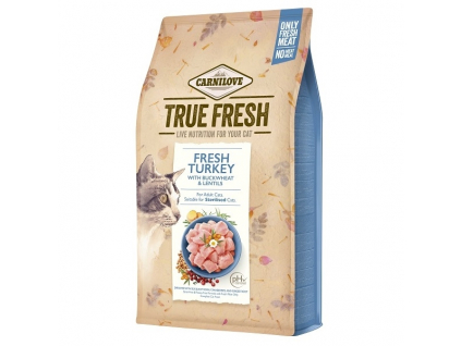 Carnilove Cat True Fresh Turkey 1,8kg z kategorie Chovatelské potřeby a krmiva pro kočky > Krmivo a pamlsky pro kočky > Granule pro kočky