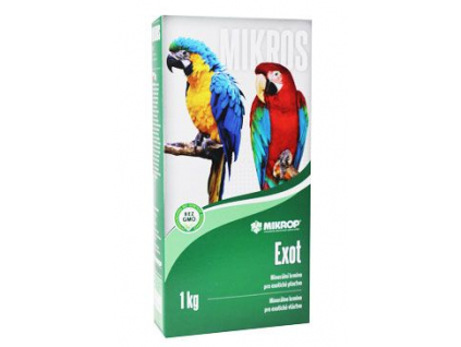 Mikros Exot pro papoušky plv 1kg krabička z kategorie Chovatelské potřeby pro ptáky a papoušky > Vitamíny, minerály pro papoušky > Vitamíny pro papoušky