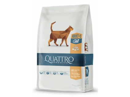 QUATTRO Cat Dry Premium all Breed Adult Drůbež 1,5kg z kategorie Chovatelské potřeby a krmiva pro kočky > Krmivo a pamlsky pro kočky > Granule pro kočky