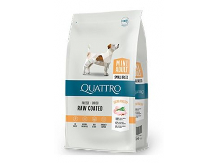 QUATTRO Dog Dry Premium Mini Adult Drůbež 1,5kg z kategorie Chovatelské potřeby a krmiva pro psy > Krmiva pro psy > Granule pro psy