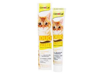 Gimcat Duo pasta multivitamín+sýr 50g z kategorie Chovatelské potřeby a krmiva pro kočky > Krmivo a pamlsky pro kočky > Pamlsky pro kočky