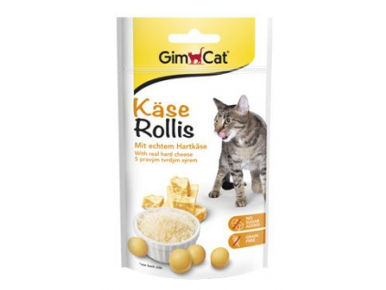 Gimcat KASE ROLLIS se sýrem 40g z kategorie Chovatelské potřeby a krmiva pro kočky > Krmivo a pamlsky pro kočky > Pamlsky pro kočky