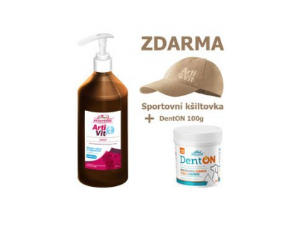 VITAR Veterinae ArtiVit Sirup 1000ml+DentON100+kšilt b z kategorie Chovatelské potřeby a krmiva pro psy > Vitamíny a léčiva pro psy > Pohybový aparát u psů