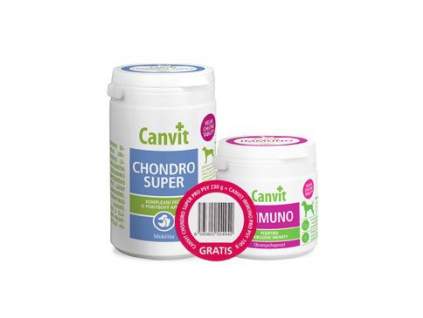 Canvit Chondro Super 230g+Canvit Imunno pro psy 100g z kategorie Chovatelské potřeby a krmiva pro psy > Vitamíny a léčiva pro psy > Pohybový aparát u psů