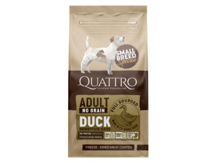 QUATTRO Dog Dry SB Adult Kachna 7kg z kategorie Chovatelské potřeby a krmiva pro psy > Krmiva pro psy > Granule pro psy