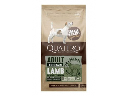 QUATTRO Dog Dry SB Adult Jehně 1,5kg z kategorie Chovatelské potřeby a krmiva pro psy > Krmiva pro psy > Granule pro psy