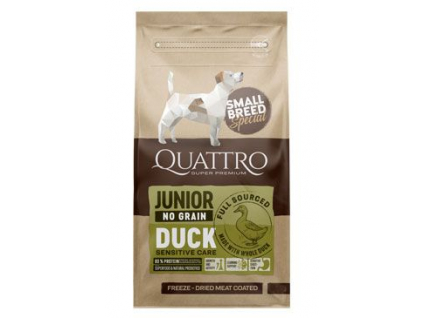 QUATTRO Dog Dry SB Junior Kachna 7kg z kategorie Chovatelské potřeby a krmiva pro psy > Krmiva pro psy > Granule pro psy