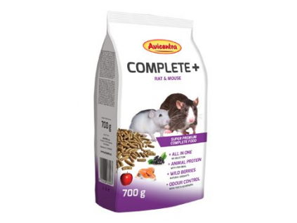 Avicentra COMPLETE+ potkan, myš 700g z kategorie Chovatelské potřeby a krmiva pro hlodavce a malá zvířata > Krmiva pro hlodavce a malá zvířata