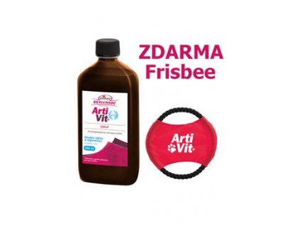 VITAR Veterinae ArtiVit Sirup 500ml+frisbee z kategorie Chovatelské potřeby a krmiva pro psy > Vitamíny a léčiva pro psy > Pohybový aparát u psů