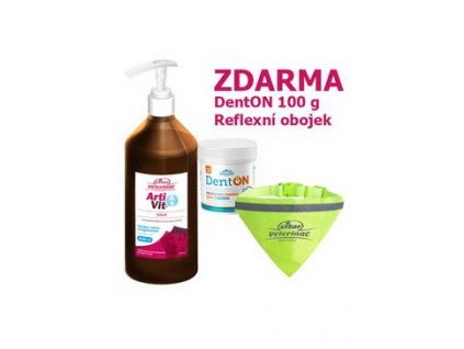 VITAR Veterinae ArtiVit Sirup 1000ml+DentON100g+obojek z kategorie Chovatelské potřeby a krmiva pro psy > Vitamíny a léčiva pro psy > Pohybový aparát u psů